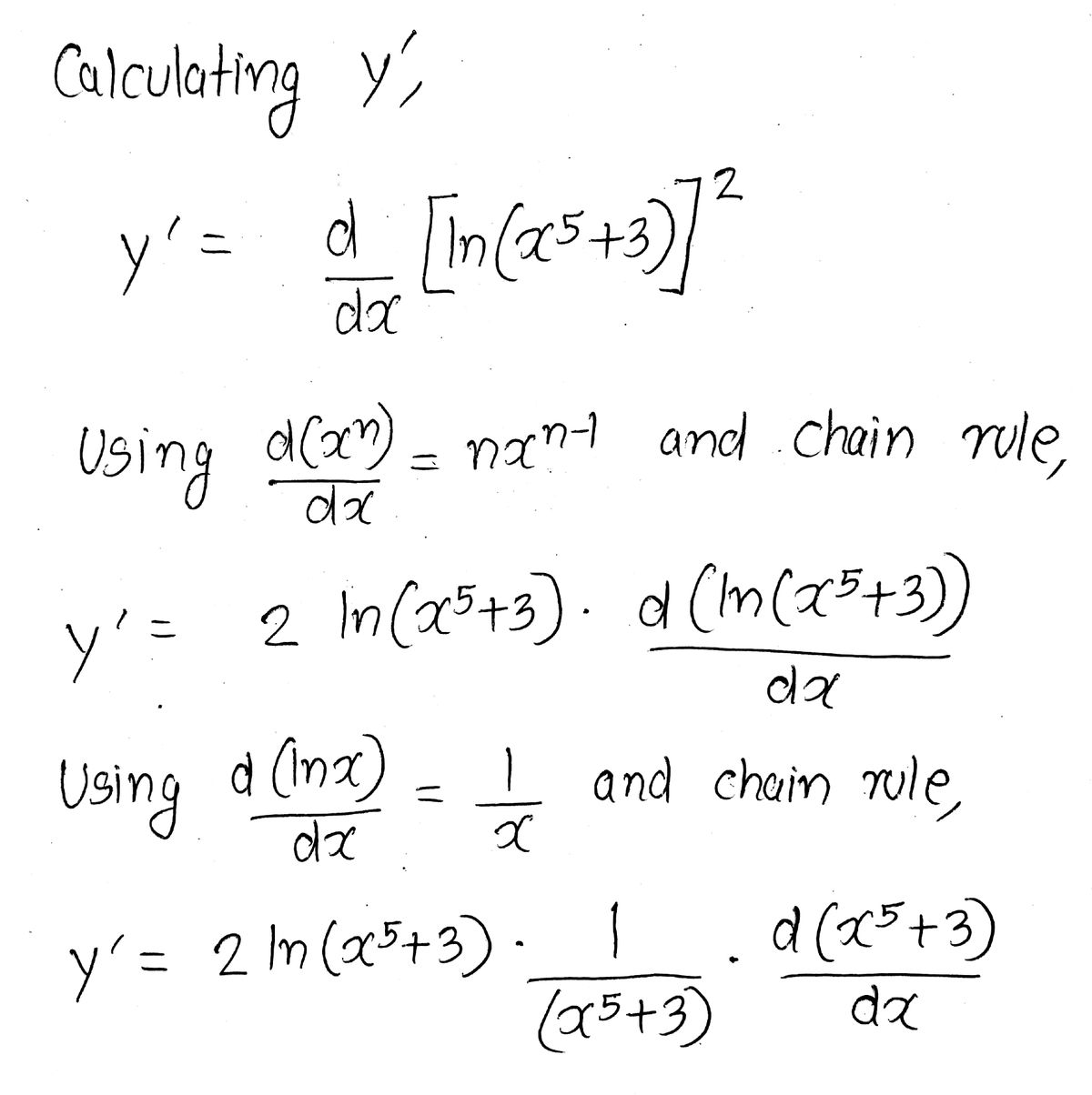 Calculus homework question answer, step 2, image 1