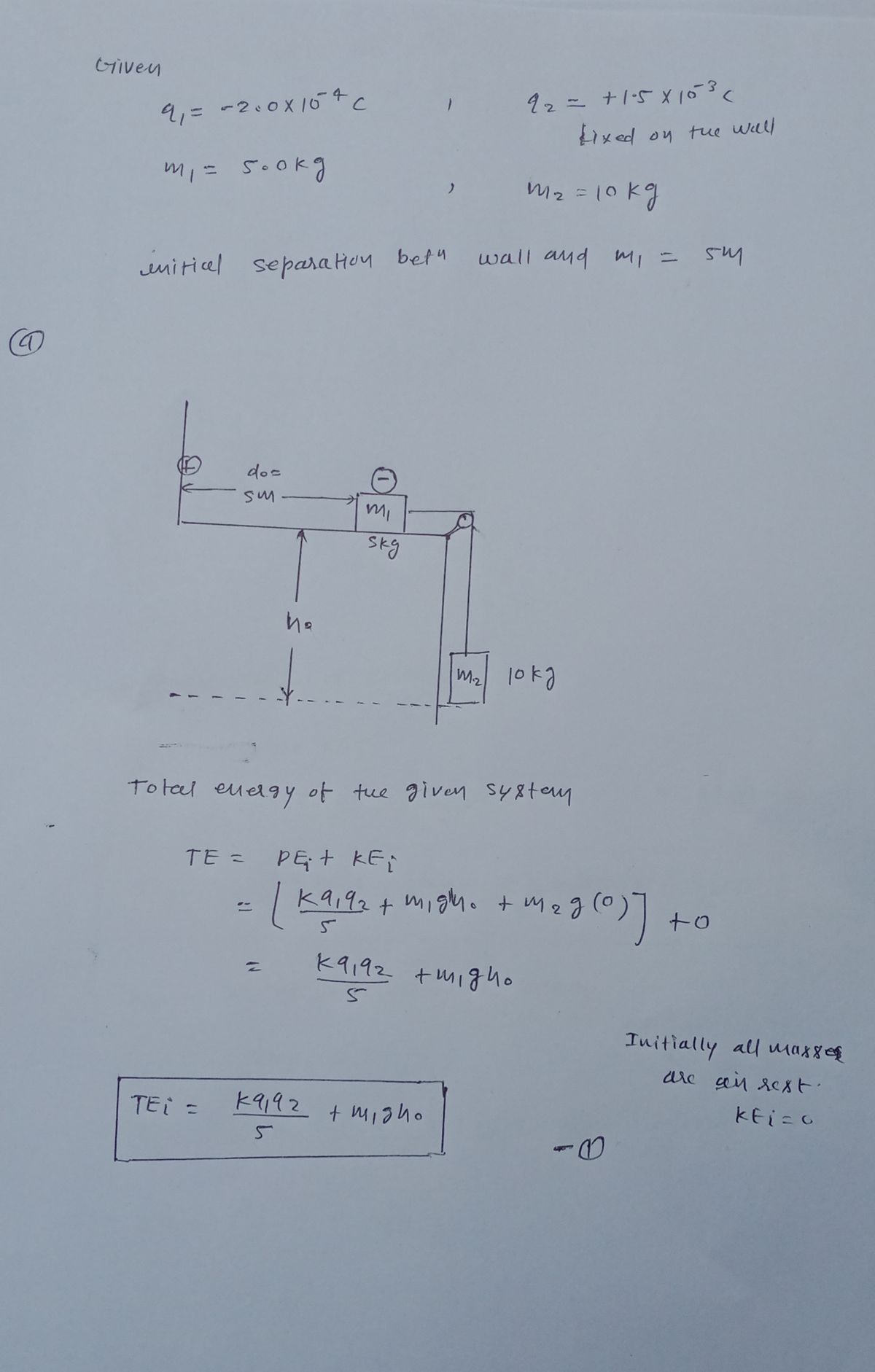 Physics homework question answer, step 1, image 1