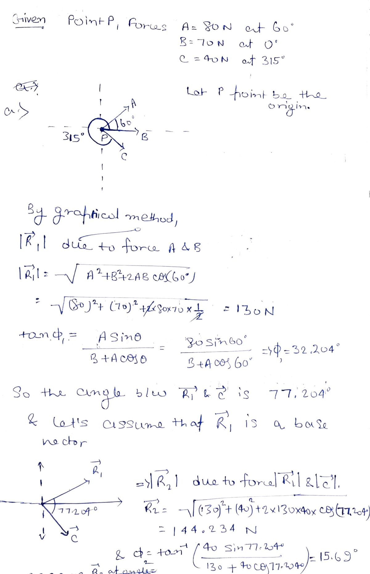 Physics homework question answer, step 1, image 1