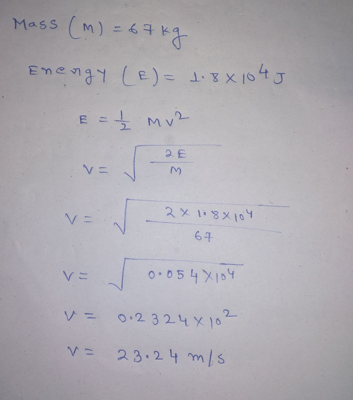 Physics homework question answer, step 1, image 1