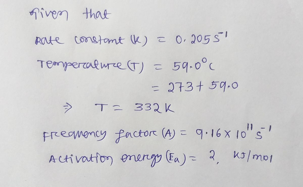 Chemistry homework question answer, step 1, image 1