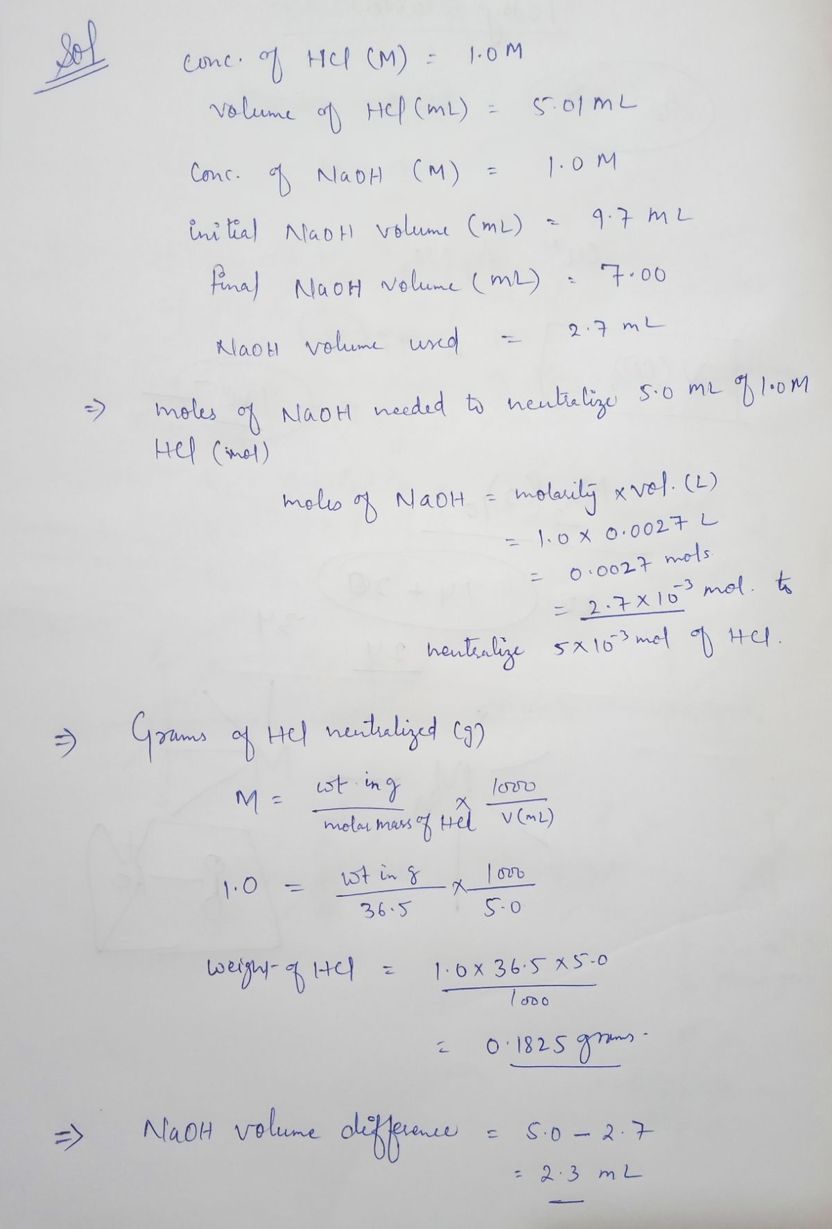 Chemistry homework question answer, step 1, image 1