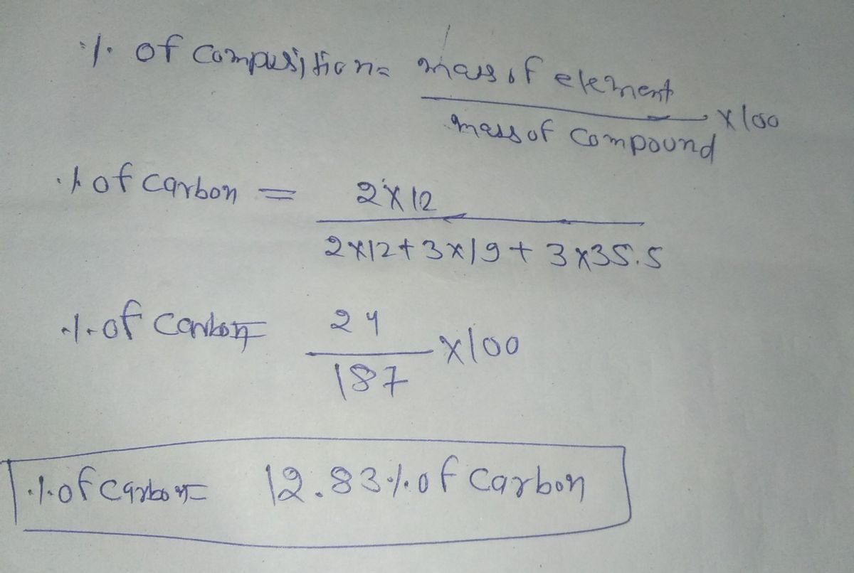 Chemistry homework question answer, step 1, image 1