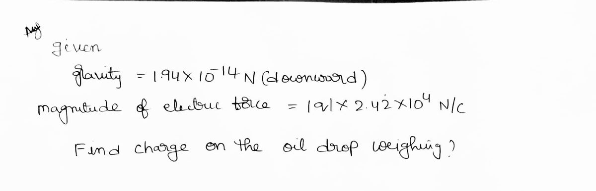 Physics homework question answer, step 1, image 1