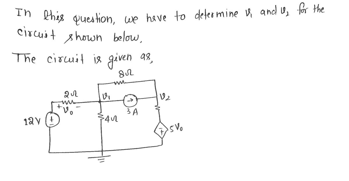 Electrical Engineering homework question answer, step 1, image 1