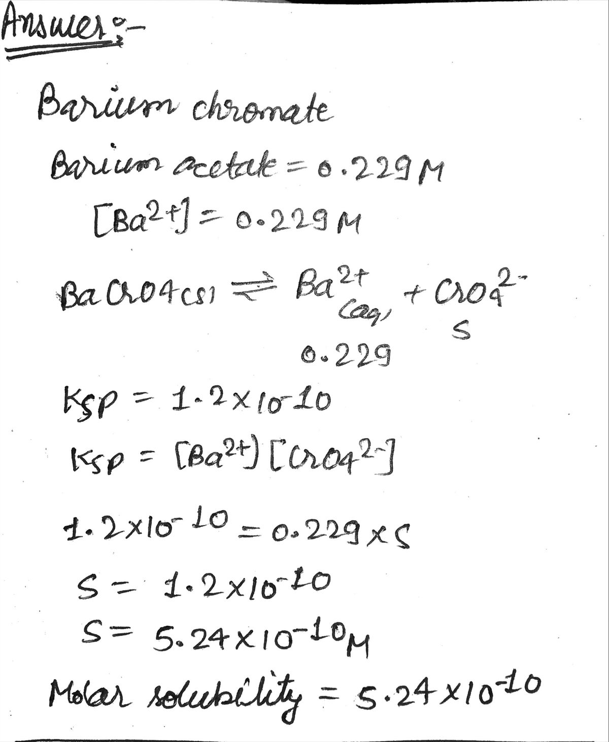 Barium Acetate Formula