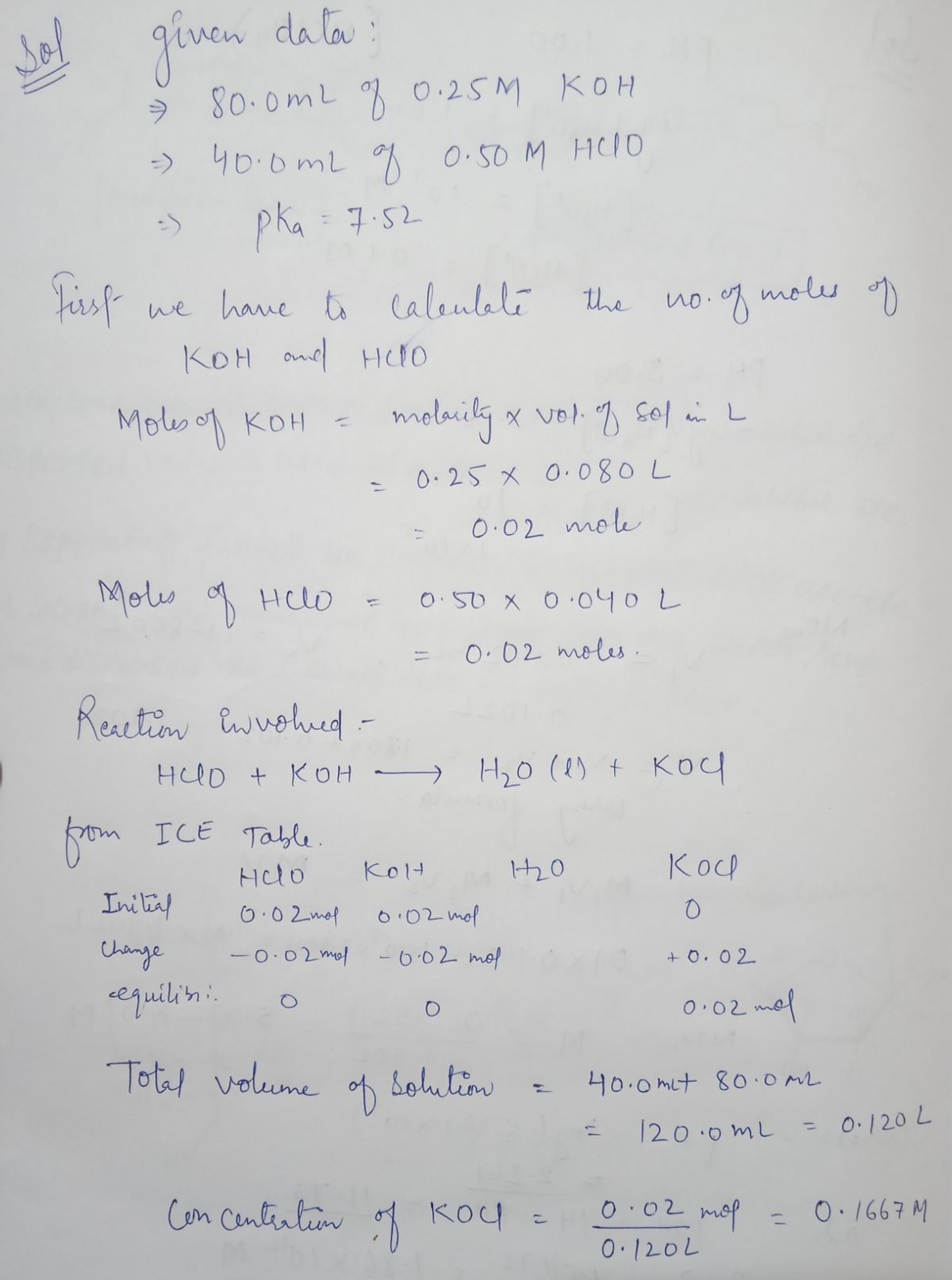 Chemistry homework question answer, step 1, image 1