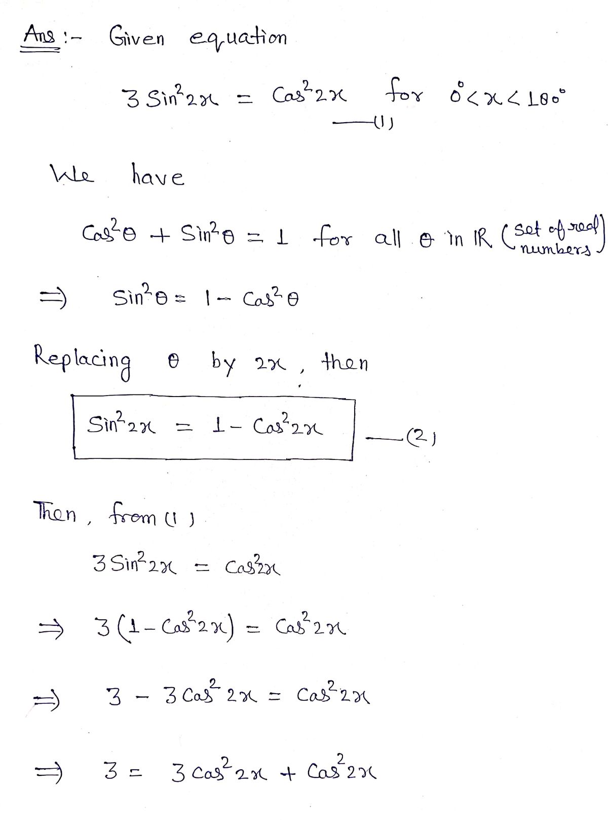 Advanced Math homework question answer, step 1, image 1