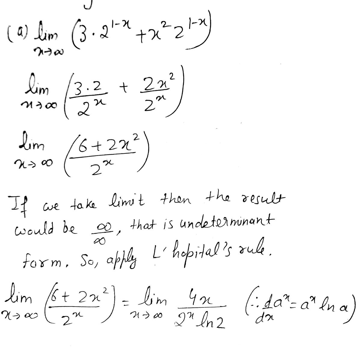 Calculus homework question answer, step 2, image 1