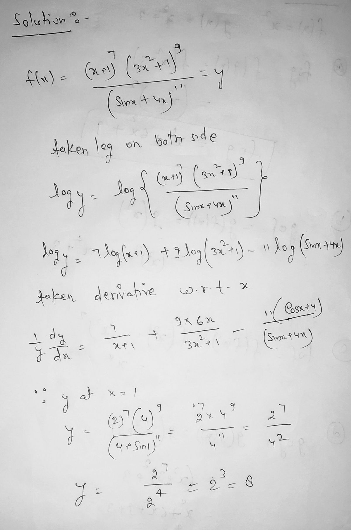 Calculus homework question answer, step 1, image 1