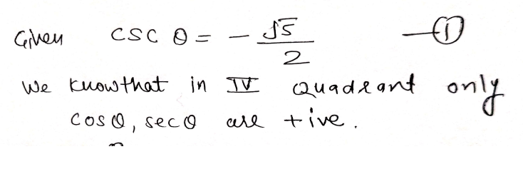 Trigonometry homework question answer, step 1, image 1