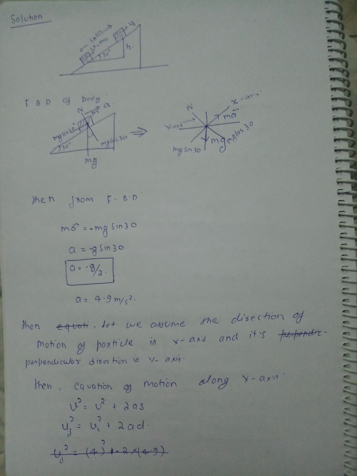 Physics homework question answer, step 1, image 1