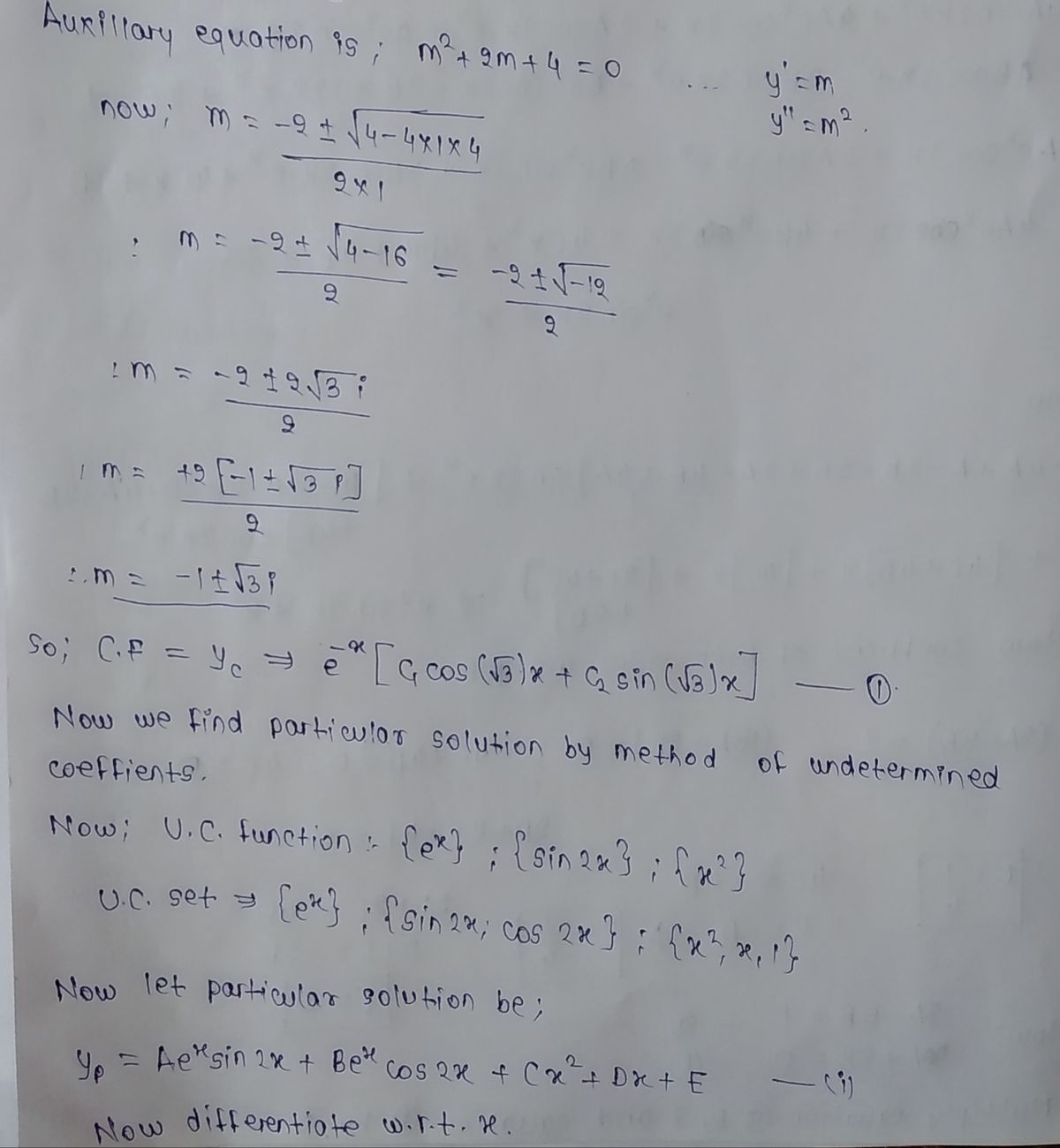 Advanced Math homework question answer, step 2, image 1