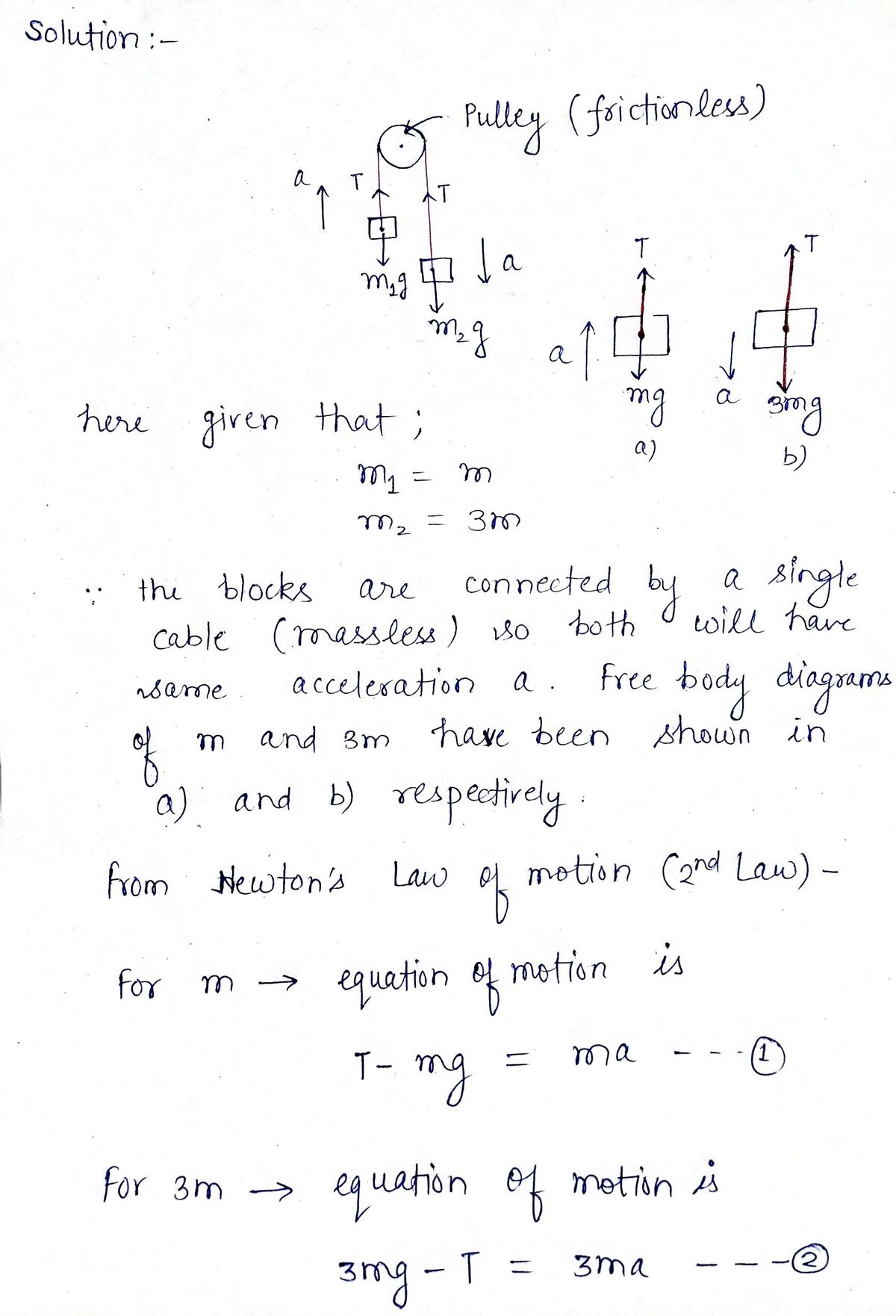 Physics homework question answer, step 1, image 1