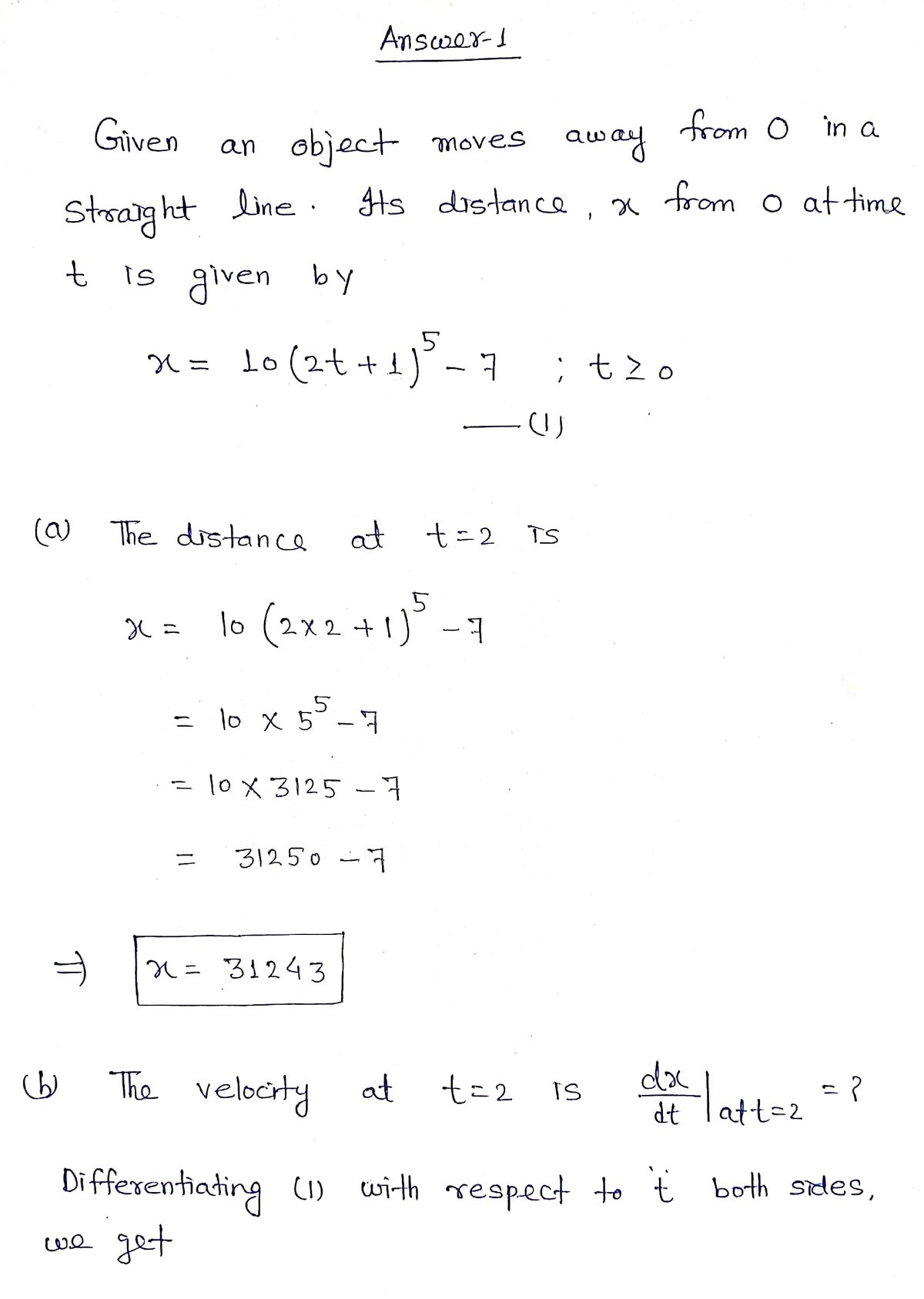 Advanced Math homework question answer, step 1, image 1