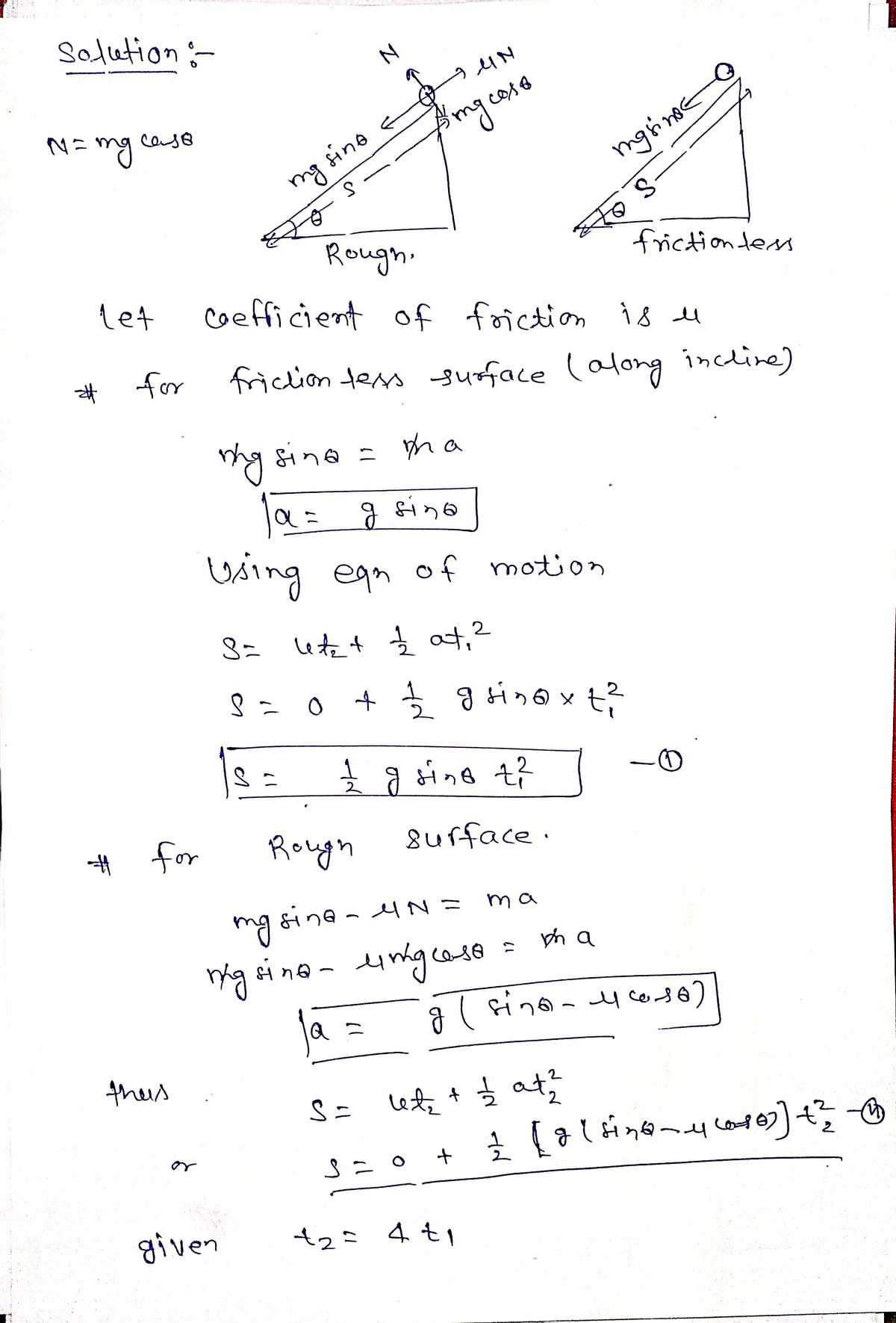 Physics homework question answer, step 1, image 1