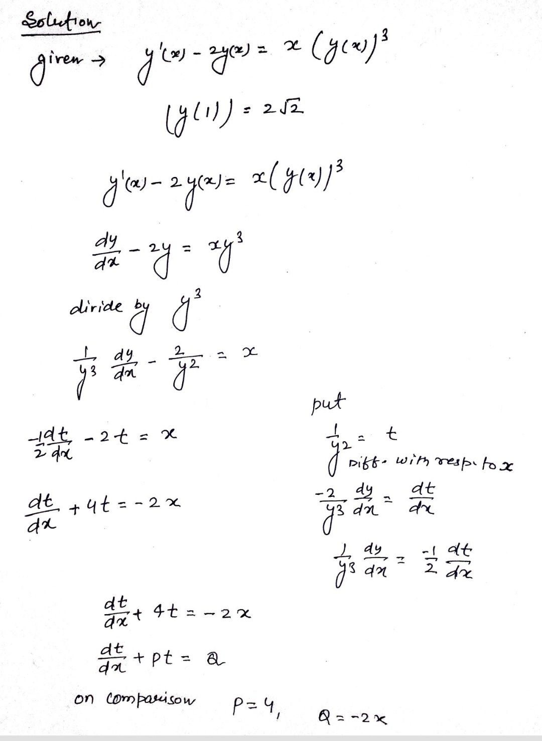 Calculus homework question answer, step 1, image 1