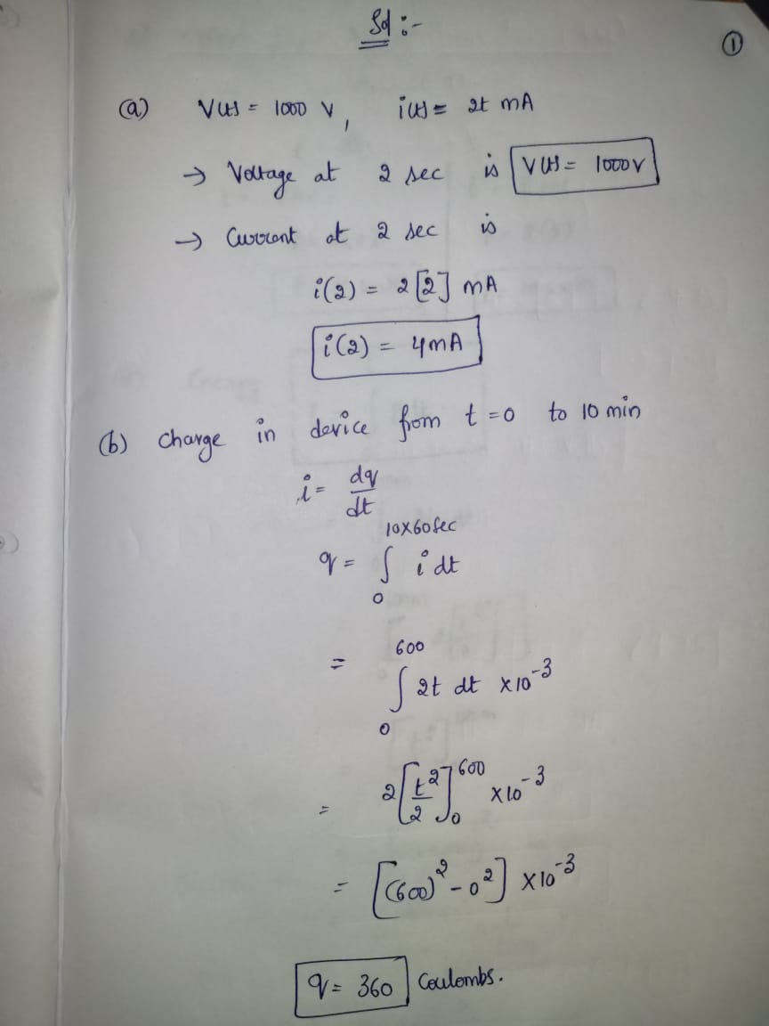 Electrical Engineering homework question answer, step 1, image 1