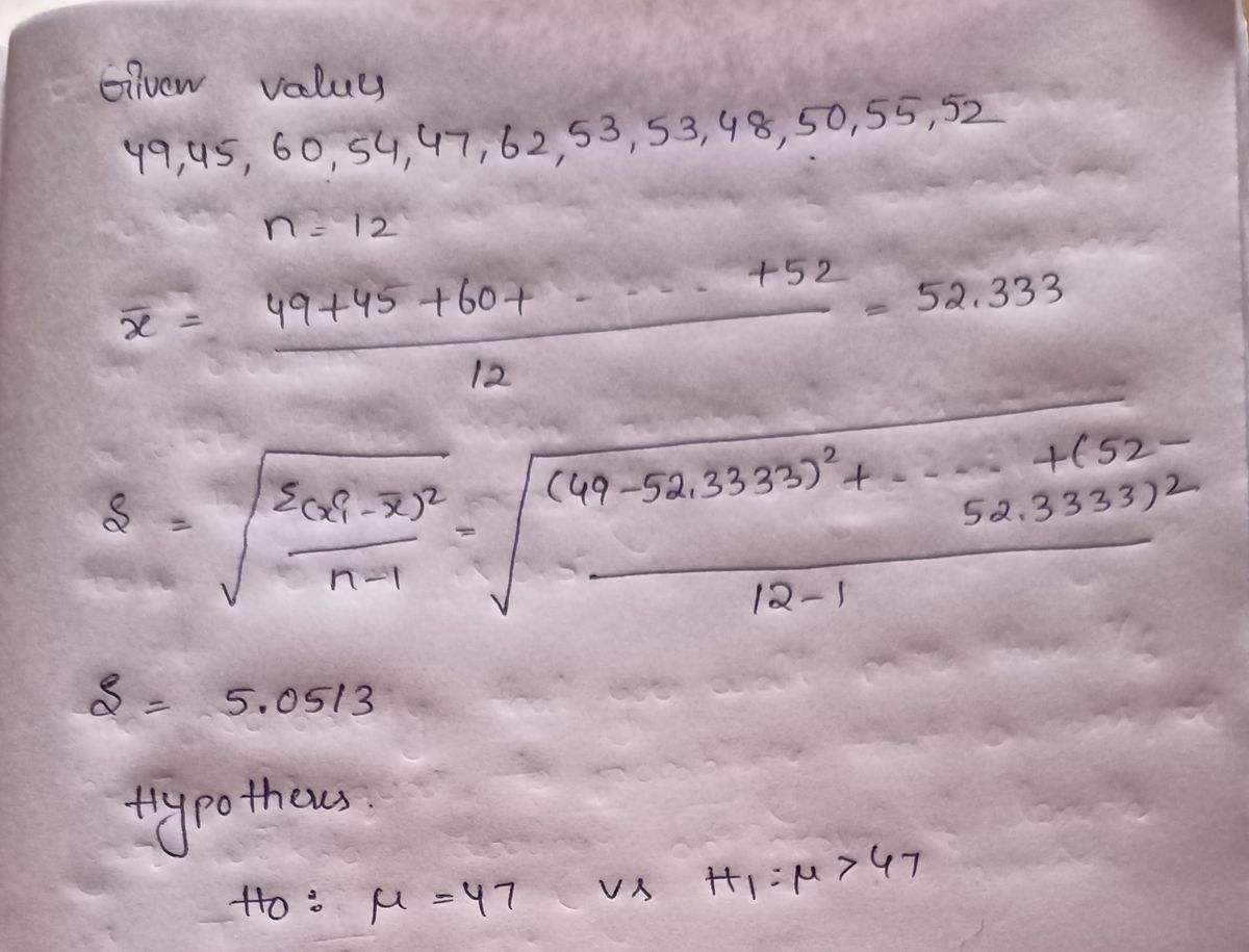 Statistics homework question answer, step 1, image 1