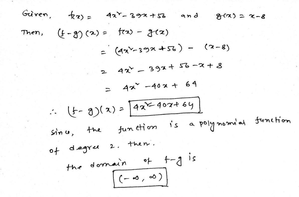 Algebra homework question answer, step 1, image 1