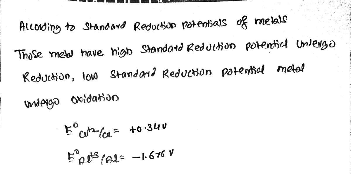 Chemistry homework question answer, step 1, image 1