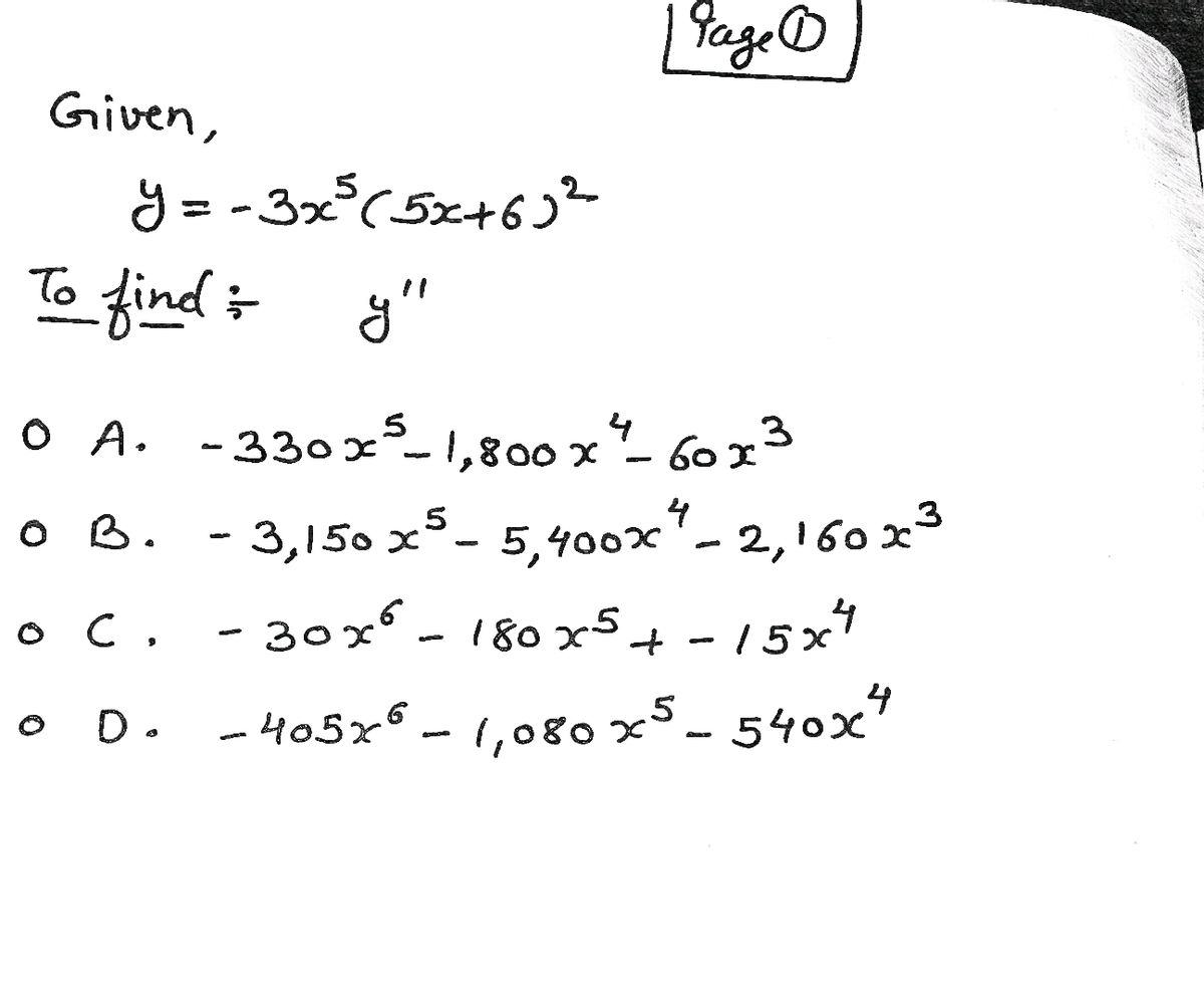 Calculus homework question answer, step 1, image 1