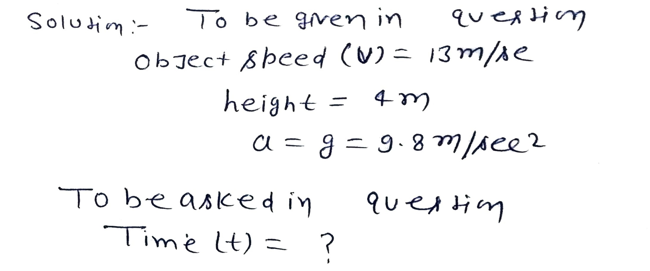 Physics homework question answer, step 1, image 1