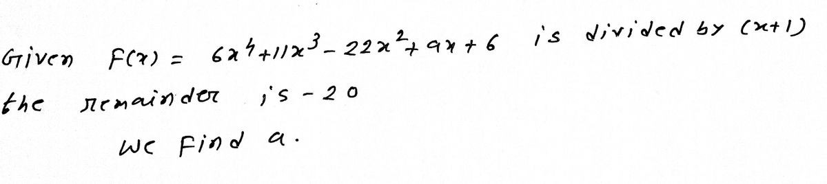 Algebra homework question answer, step 1, image 1