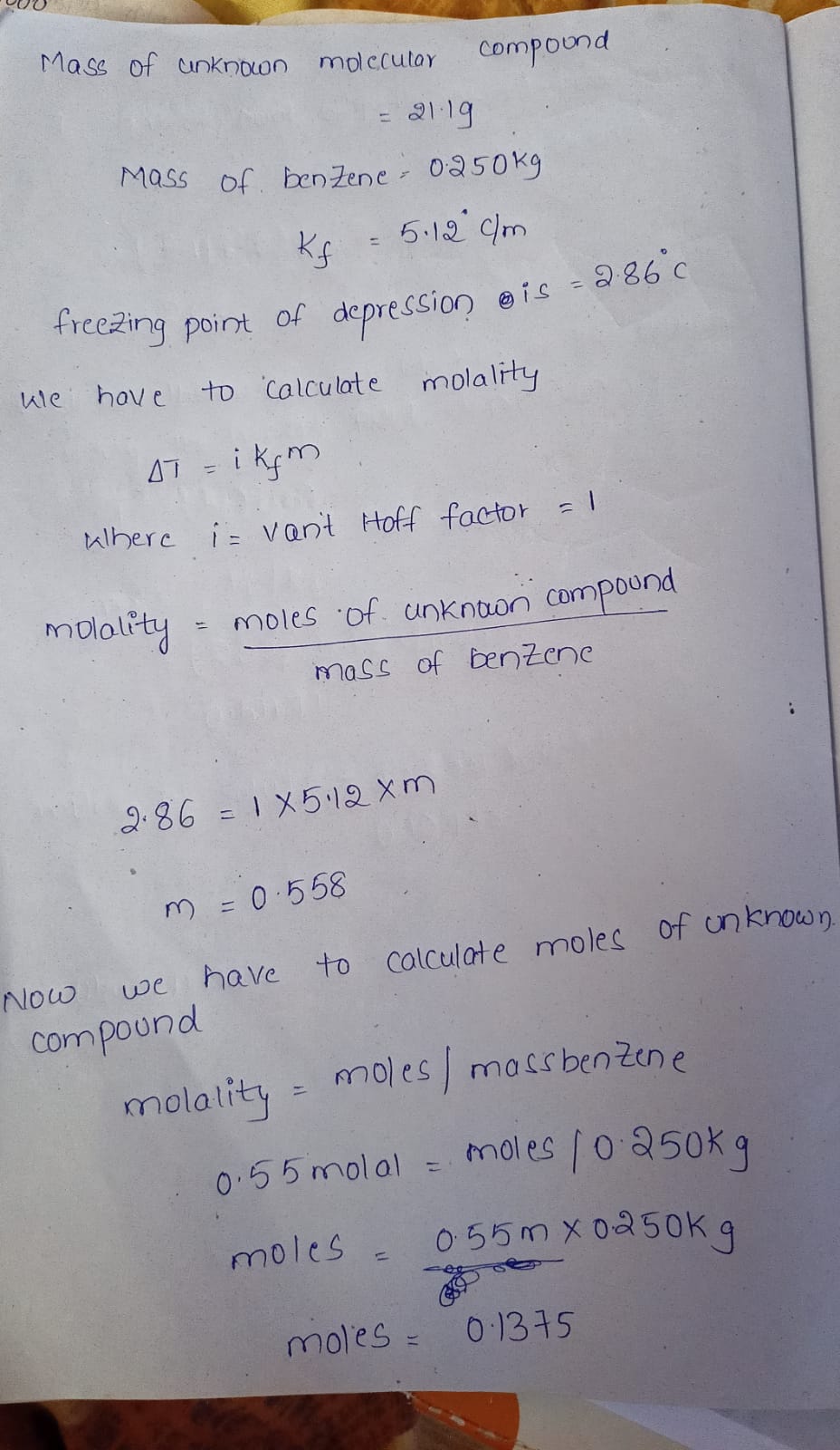 Chemistry homework question answer, step 1, image 1