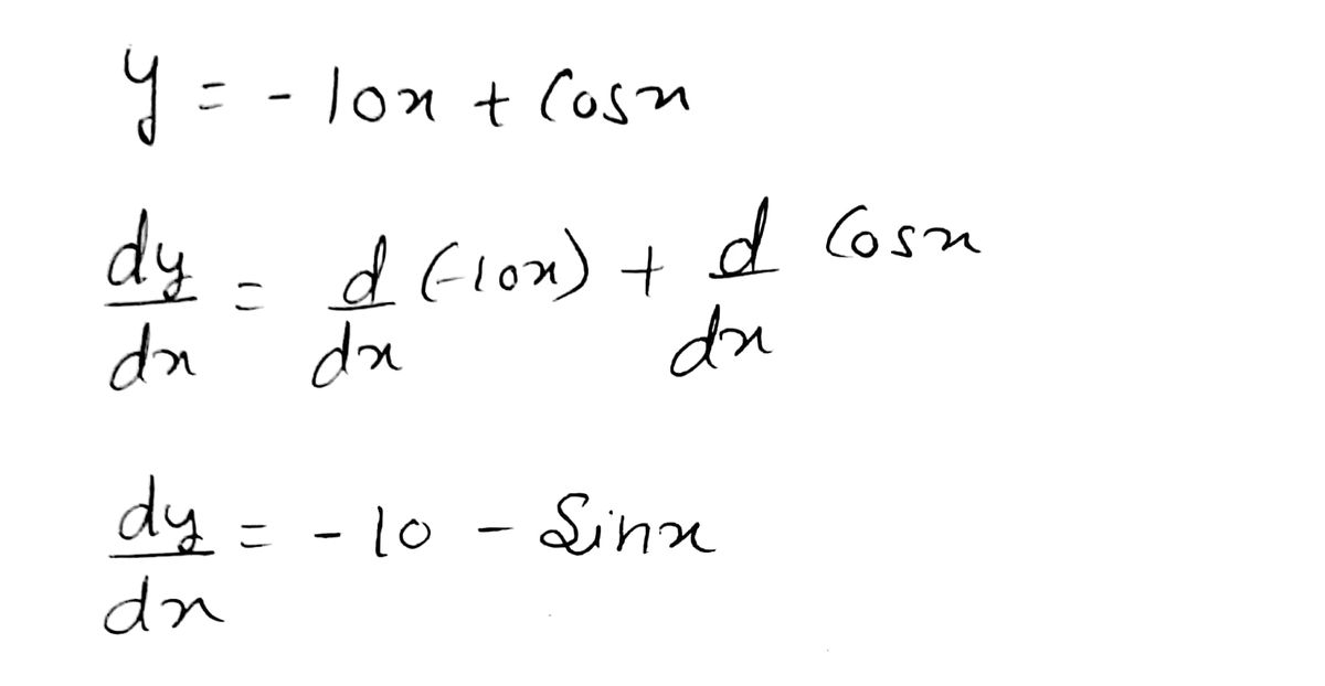 Calculus homework question answer, step 1, image 1