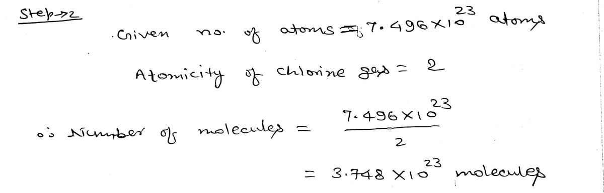 Chemistry homework question answer, step 2, image 1