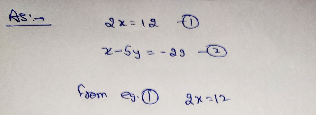 Algebra homework question answer, step 1, image 1