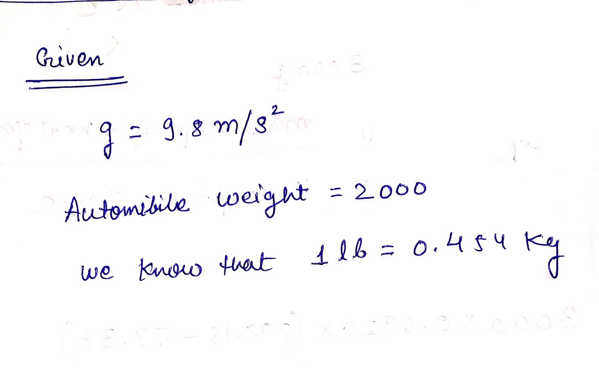 Physics homework question answer, step 1, image 1