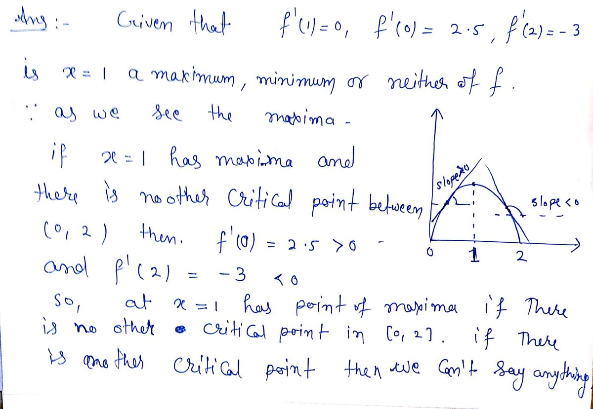 Calculus homework question answer, step 1, image 1