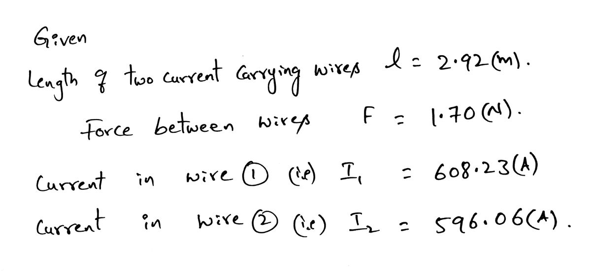 Physics homework question answer, step 1, image 1