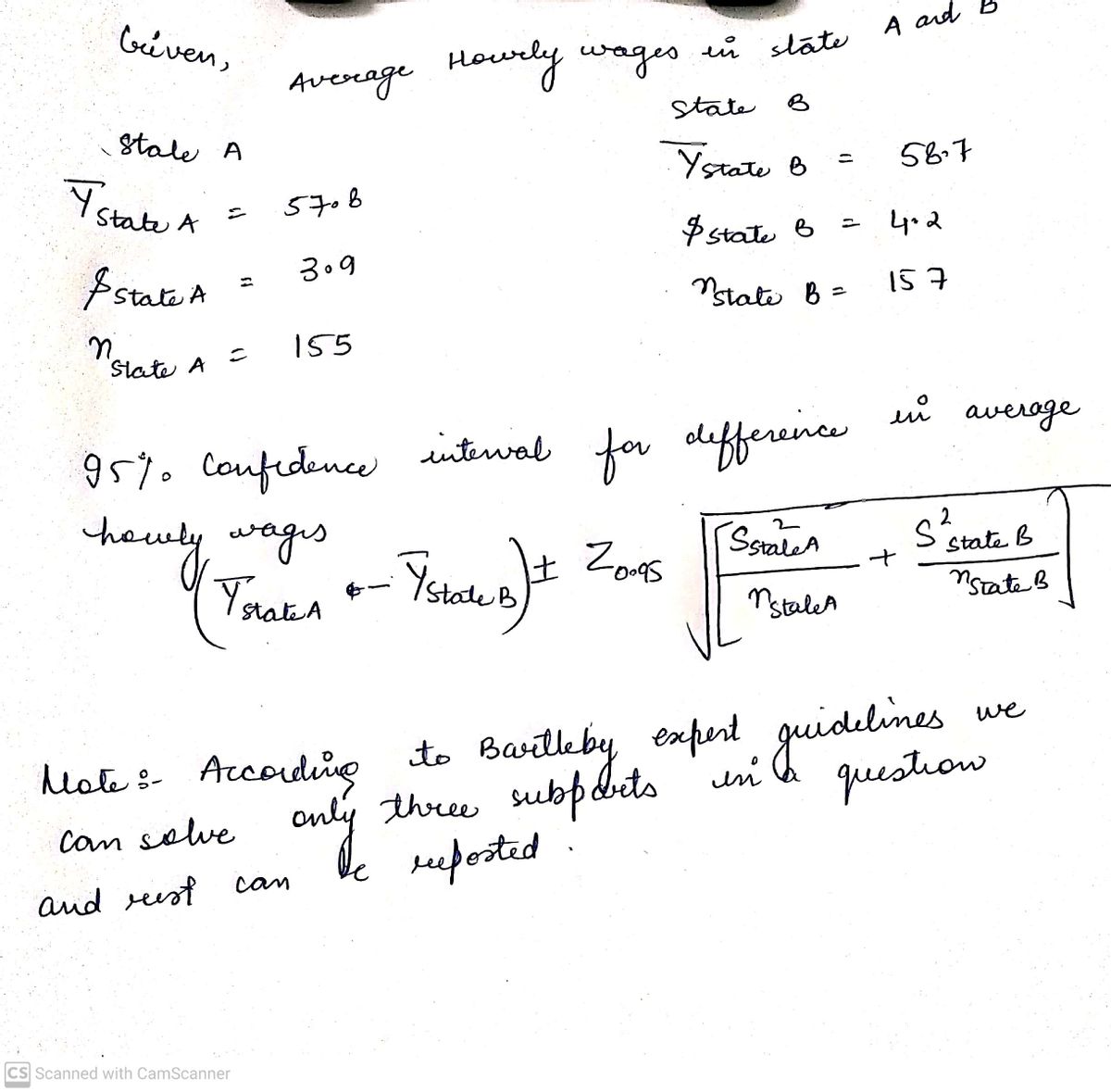 Statistics homework question answer, step 1, image 1