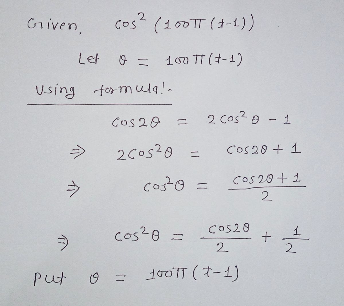 Algebra homework question answer, step 1, image 1