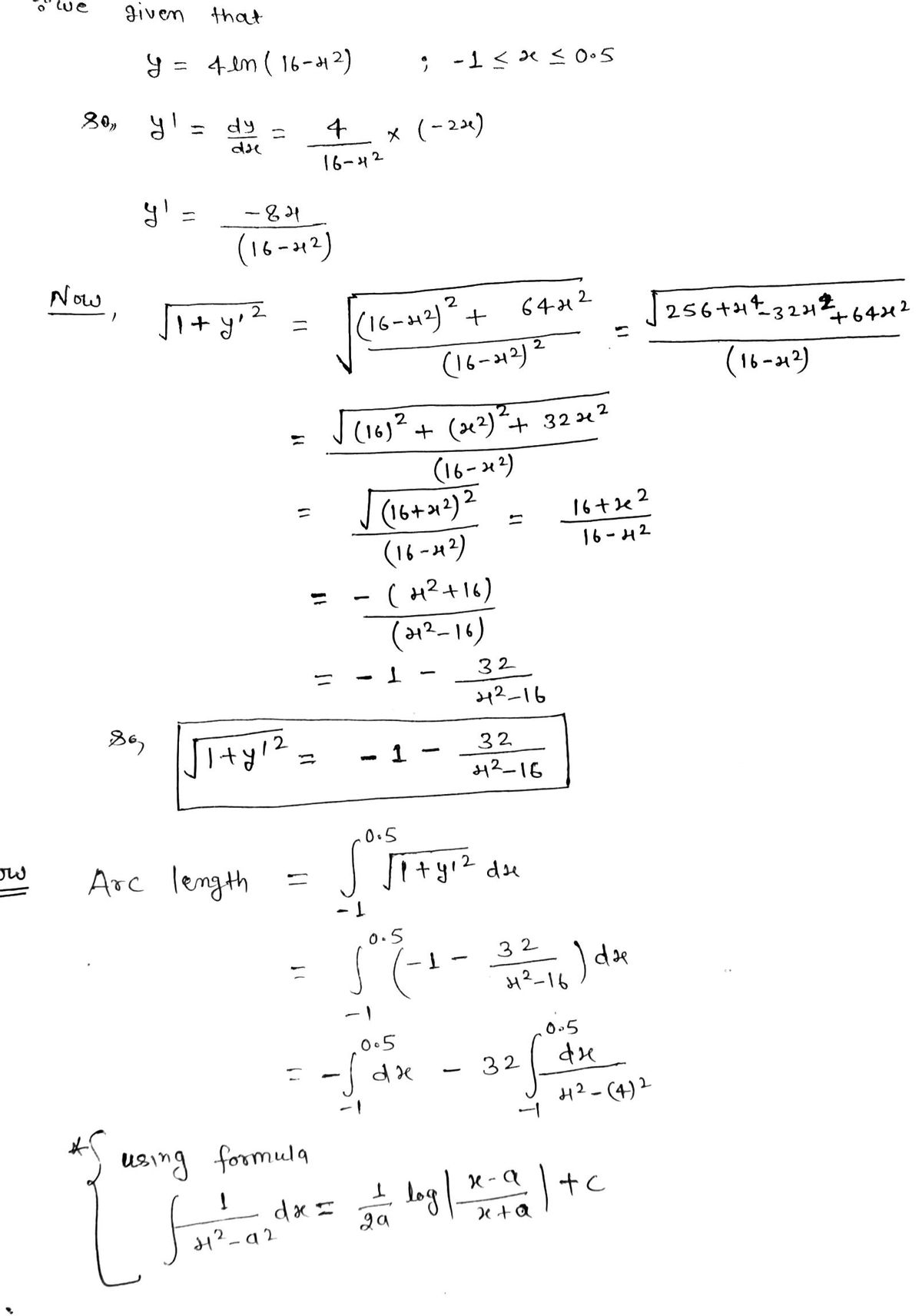 Calculus homework question answer, step 1, image 1