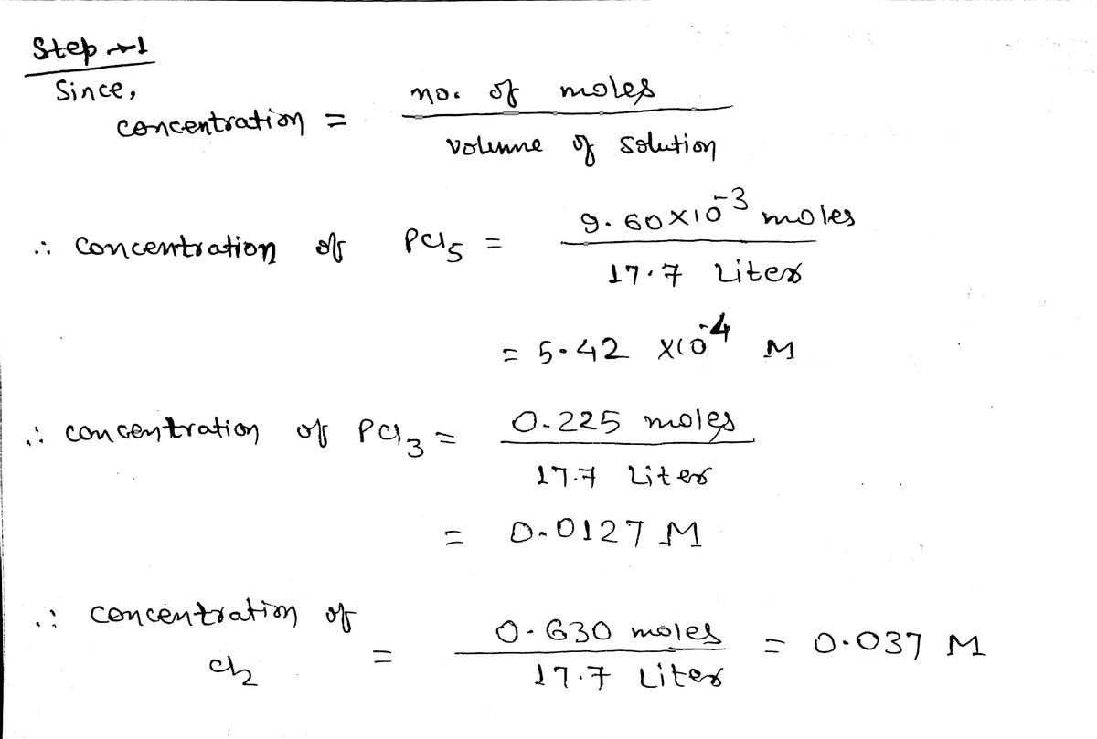 Chemistry homework question answer, step 1, image 1