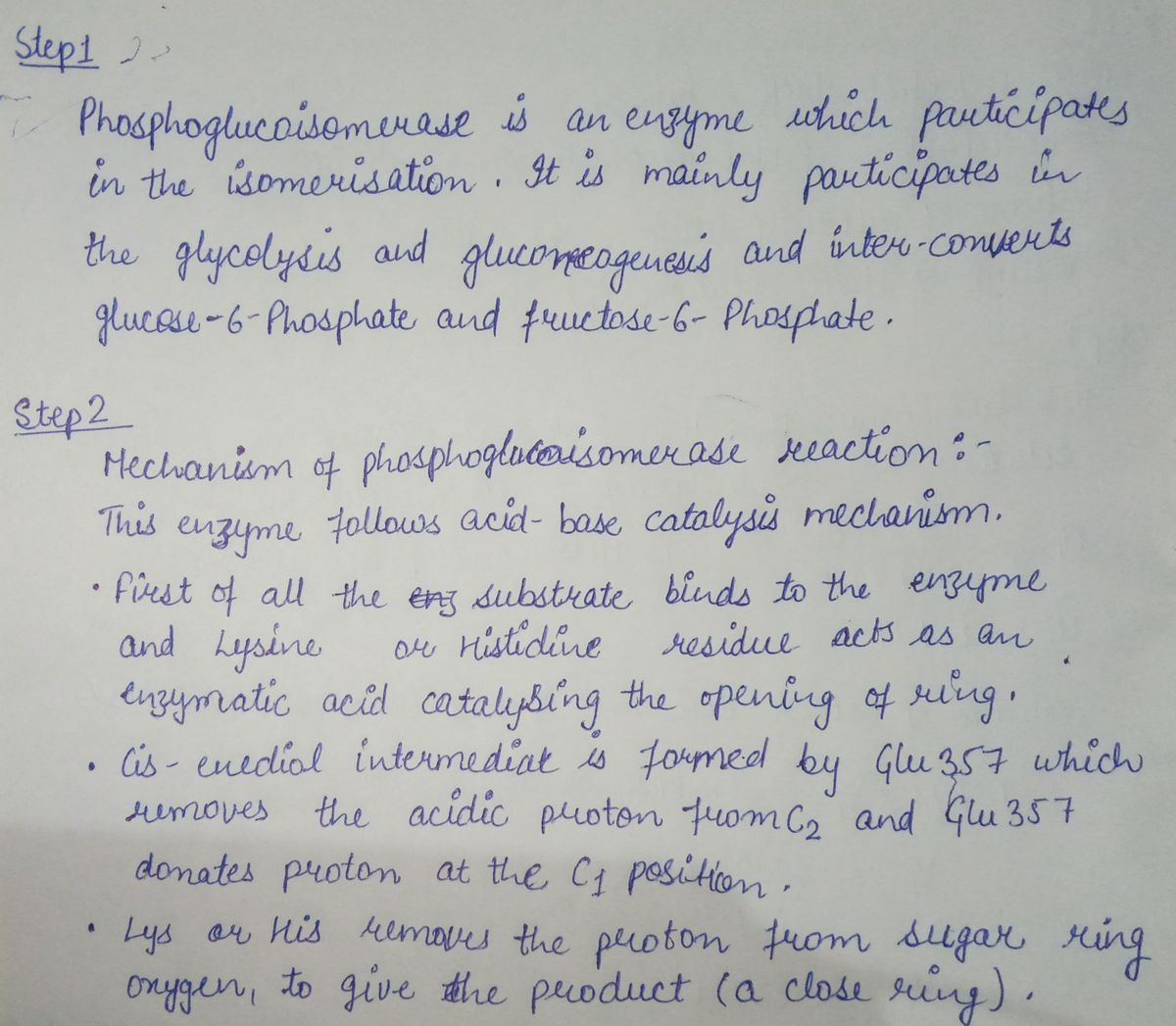 Biochemistry homework question answer, step 1, image 1