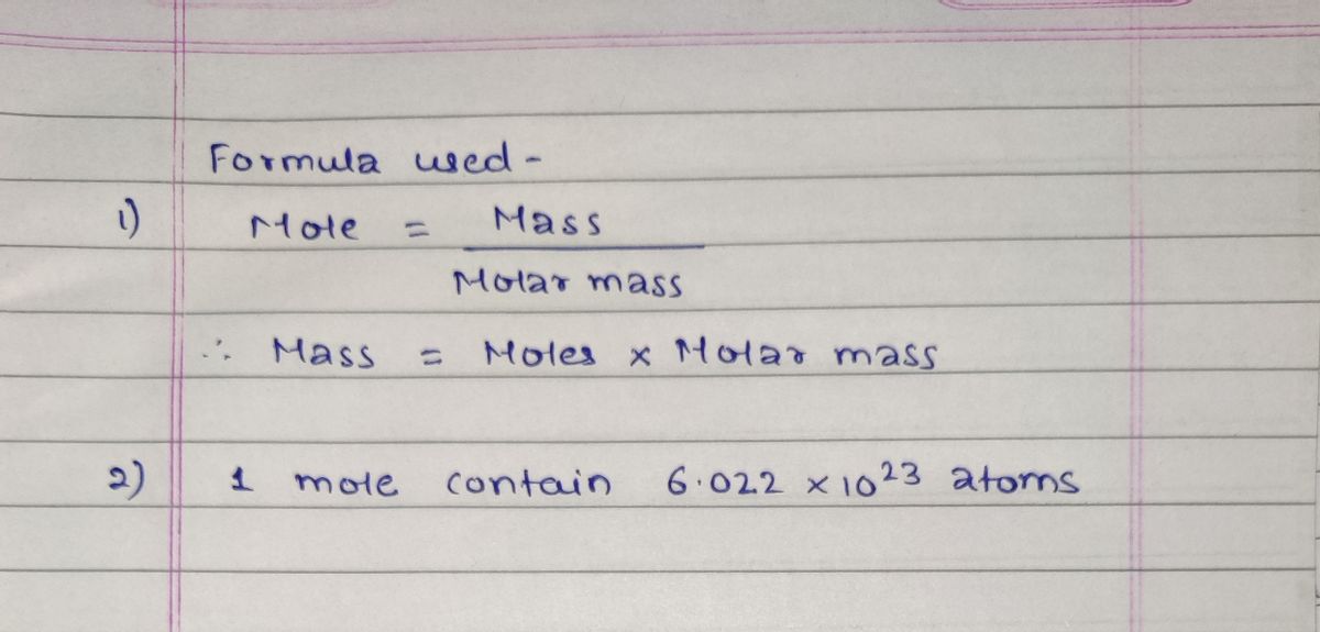 Chemistry homework question answer, step 1, image 1