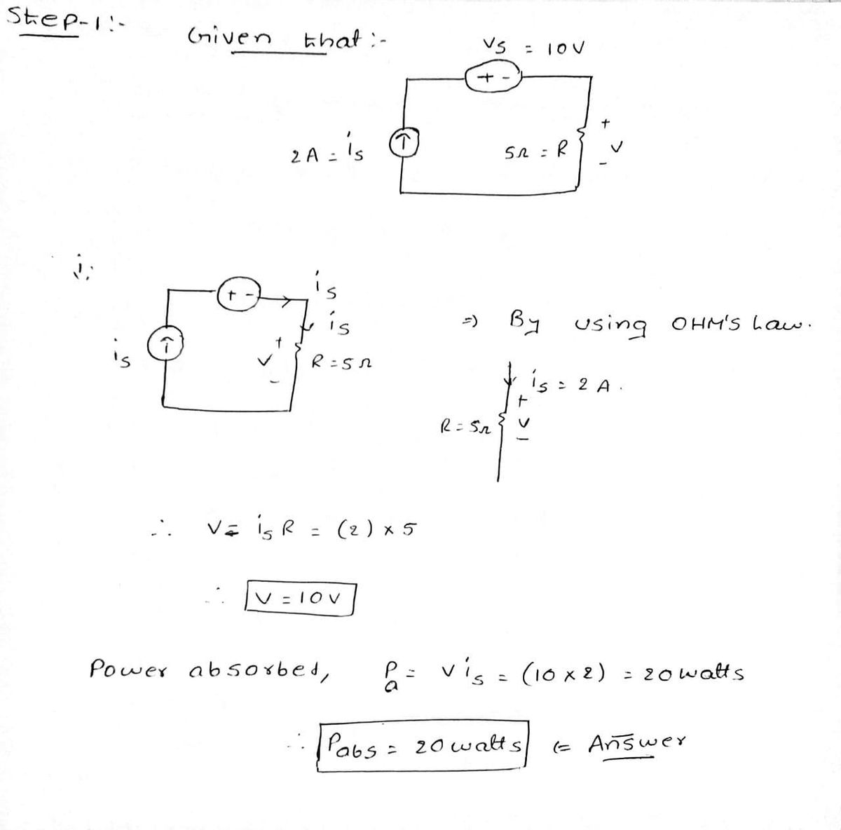 Electrical Engineering homework question answer, step 1, image 1