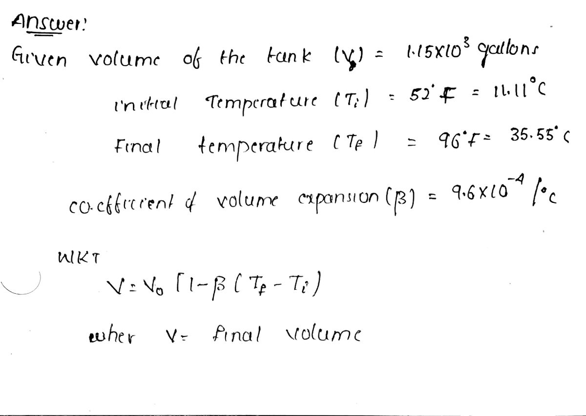 Answered: An underground gasoline tank can hold… | bartleby