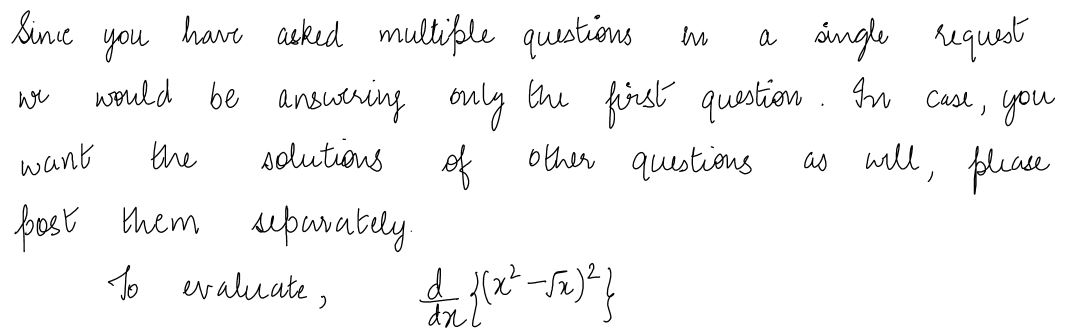 Calculus homework question answer, step 1, image 1