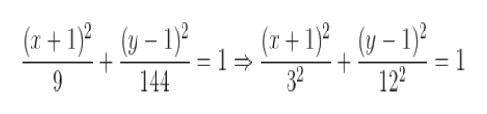(r + 1)* , (y – 1)²
(r + 1)² , (y – 1)²
= 1=
144
32
122
