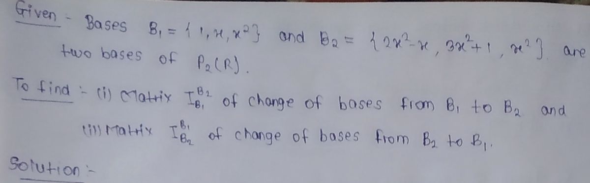 Advanced Math homework question answer, step 1, image 1