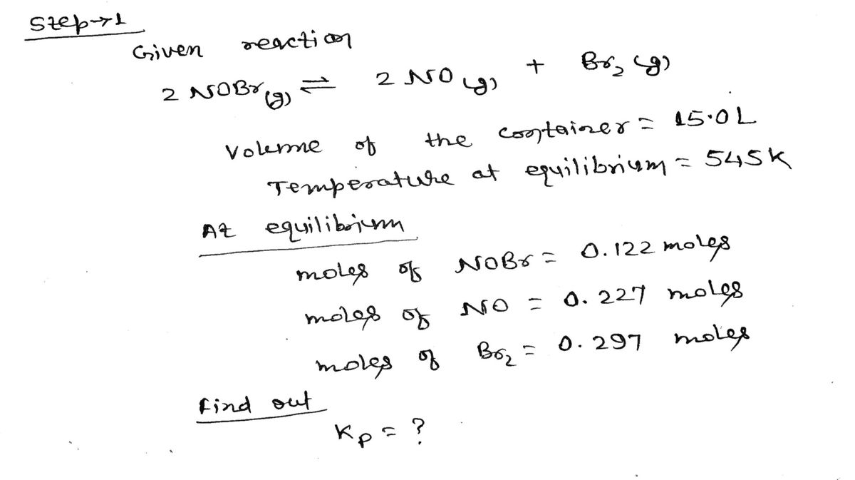 Chemistry homework question answer, step 1, image 1