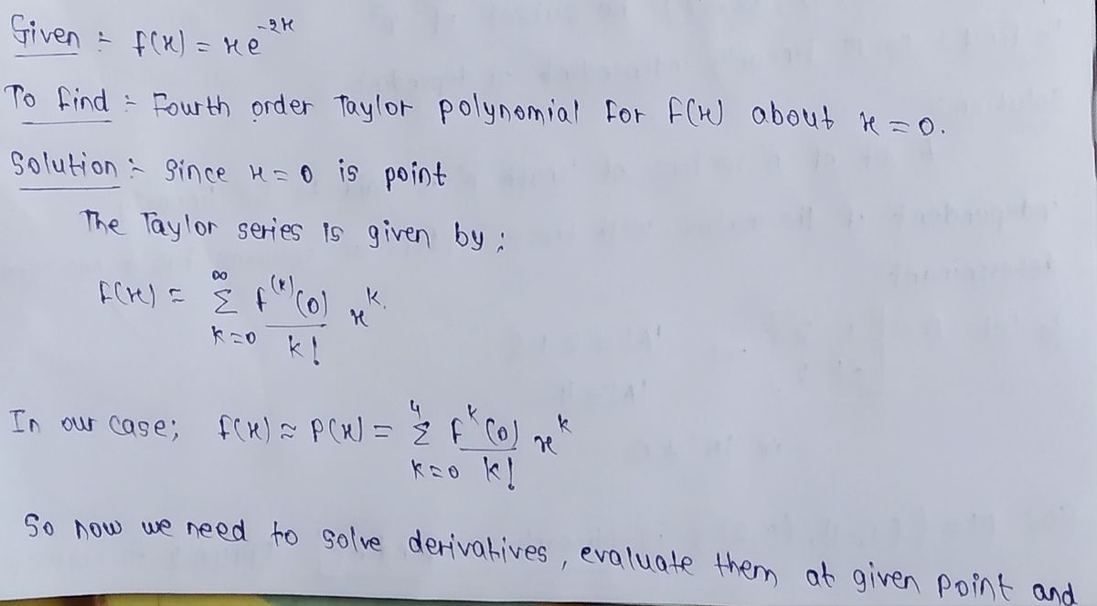 Advanced Math homework question answer, step 1, image 1