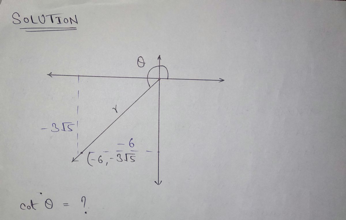 Trigonometry homework question answer, step 1, image 1