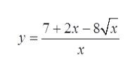 7 + 2x – 8/x
